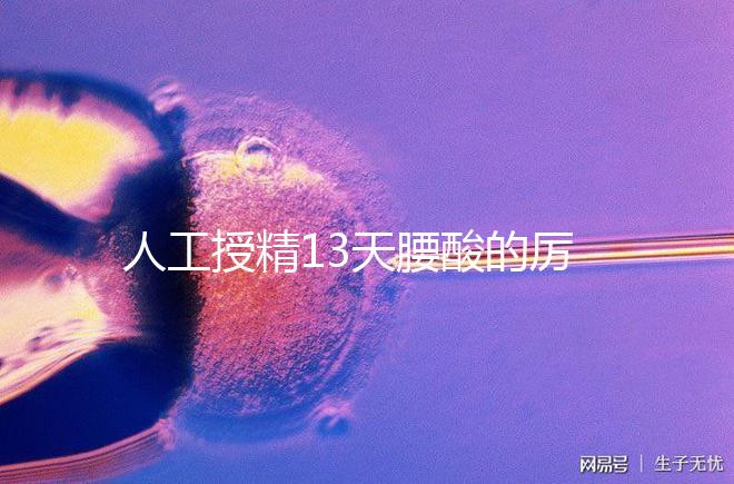 人工授精13天腰酸的厲害怎么回事快get，正不正常看完明了