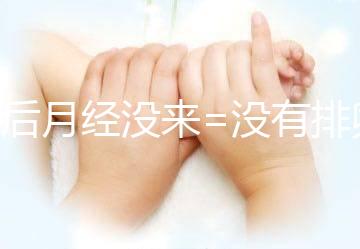 產(chǎn)后月經(jīng)沒來=沒有排卵=不會懷孕？想得美！