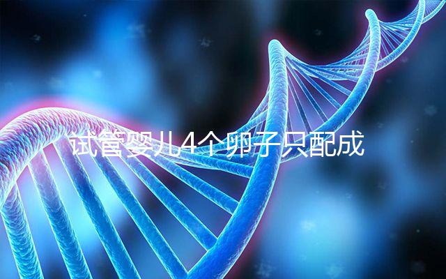 試管嬰兒4個卵子只配成1個胚胎，堅持一試我幸運成功