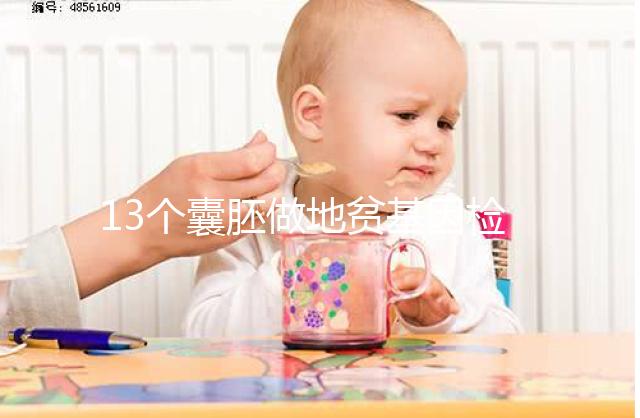 13個囊胚做地貧基因檢測幾率多少分析，附能篩幾個答案