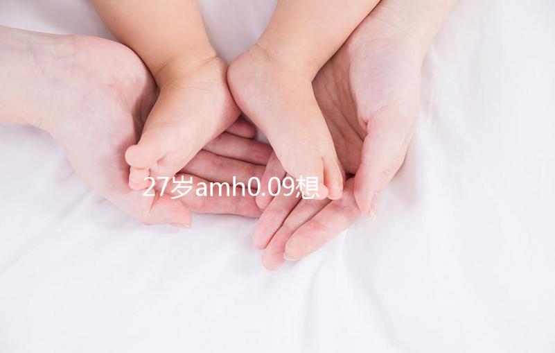 27歲amh0.09想自然懷孕概率很小，有排卵不如做試管！